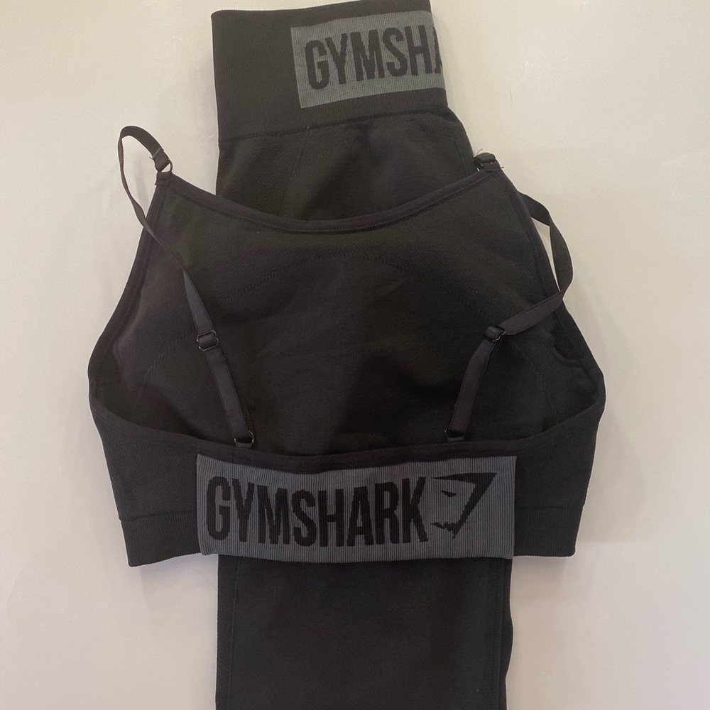 ❤️ Set Gymshark high waist flex black/gray size S - Picture 2 of 6